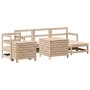 Juego de sofás de jardín 7 piezas madera maciza de pino de , Conjuntos de jardín - Ref: Foro24-3250544, Precio: 421,89 €, Des...