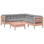 Set de sofás jardín 6 pzas con cojines madera abeto Douglas de , Conjuntos de jardín - Ref: Foro24-3299450, Precio: 473,94 €,...