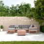 Juego de muebles jardín 7 pzas y cojines madera abeto Douglas de , Conjuntos de jardín - Ref: Foro24-3250938, Precio: 708,75 ...