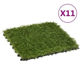 Baldosas de césped artificial 11 uds verde 30x30 cm de vidaXL, Flora artificial - Ref: Foro24-149030, Precio: 56,23 €, Descue...
