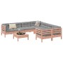 Set de sofás jardín 9 pzas con cojines madera de abeto Douglas de , Conjuntos de jardín - Ref: Foro24-3299375, Precio: 789,90...