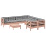 Set de sofás jardín 9 pzas con cojines madera de abeto Douglas de , Conjuntos de jardín - Ref: Foro24-3299375, Precio: 789,90...