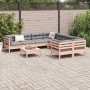 Set de sofás jardín 9 pzas con cojines madera de abeto Douglas de , Conjuntos de jardín - Ref: Foro24-3299375, Precio: 789,90...