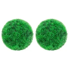 Bolas de boj artificial 2 unidades 22 cm de vidaXL, Flora artificial - Ref: Foro24-315478, Precio: 23,14 €, Descuento: %