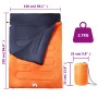 Saco de dormir doble y almohadas camping adultos 3-4 estaciones de , Sacos de dormir - Ref: Foro24-94448, Precio: 54,98 €, De...