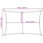 Toldo de vela rectangular HDPE azul 160 g/m² 6x7 m de , Sombrillas - Ref: Foro24-311524, Precio: 80,08 €, Descuento: %
