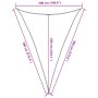 Toldo de vela triangular HDPE azul 160 g/m² 5x7x7 m de , Sombrillas - Ref: Foro24-311539, Precio: 48,46 €, Descuento: %