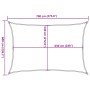 Toldo de vela rectangular HDPE amarillo 160 g/m² 6x7 m de , Sombrillas - Ref: Foro24-311579, Precio: 80,08 €, Descuento: %