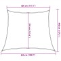 Toldo de vela trapecio HDPE amarillo 160 g/m² 4/5x4 m de , Sombrillas - Ref: Foro24-311601, Precio: 43,12 €, Descuento: %