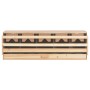 Ponedero para gallinas 5 compartimentos madera pino 117x33x38cm de vidaXL, Incubadoras de huevos - Ref: Foro24-170660, Precio...