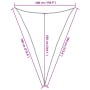 Toldo de vela triangular HDPE negro 160 g/m² 5x7x7 m de , Sombrillas - Ref: Foro24-311759, Precio: 55,44 €, Descuento: %