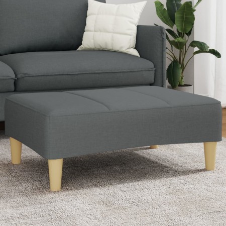 Reposapiés de tela gris oscuro 77x55x31 cm de , Otomanas - Ref: Foro24-4007372, Precio: 69,61 €, Descuento: %