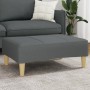 Reposapiés de tela gris oscuro 77x55x31 cm de , Otomanas - Ref: Foro24-4007372, Precio: 69,61 €, Descuento: %