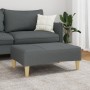 Reposapiés de tela gris oscuro 77x55x31 cm de , Otomanas - Ref: Foro24-4007372, Precio: 69,61 €, Descuento: %