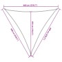 Toldo de vela triangular HDPE gris claro 160 g/m² 6x6x6 m de , Sombrillas - Ref: Foro24-4002014, Precio: 39,89 €, Descuento: %