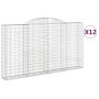 Cestas de gaviones 12 uds forma de arco hierro 300x30x160/180cm de , Maceteros y jardineras - Ref: Foro24-3146585, Precio: 1,...