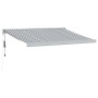 Toldo retráctil aluminio y tela gris antracita y blanco 3x2,5 m de , Toldos - Ref: Foro24-3216133, Precio: 617,39 €, Descuent...