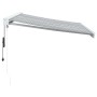 Toldo retráctil aluminio y tela gris antracita y blanco 3x2,5 m de , Toldos - Ref: Foro24-3216133, Precio: 617,39 €, Descuent...