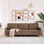 Sofá de 3 plazas de tela marrón 210 cm de , Sofás - Ref: Foro24-4007417, Precio: 314,54 €, Descuento: %