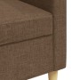 Sofá de 3 plazas de tela marrón 210 cm de , Sofás - Ref: Foro24-4007417, Precio: 314,54 €, Descuento: %
