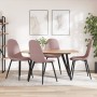 Sillas de comedor 4 unidades terciopelo rosa en Sillas de comedor | Comprar online en Foru.es