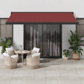 Toldo retráctil automático burdeos 450x300 cm de , Toldos - Ref: Foro24-3215331, Precio: 682,89 €, Descuento: %