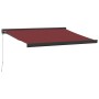 Toldo retráctil manual color burdeos 350x250 cm de , Toldos - Ref: Foro24-3215319, Precio: 547,84 €, Descuento: %