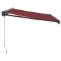 Toldo retráctil manual color burdeos 350x250 cm de , Toldos - Ref: Foro24-3215319, Precio: 547,84 €, Descuento: %