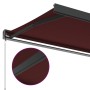 Toldo retráctil manual color burdeos 350x250 cm de , Toldos - Ref: Foro24-3215319, Precio: 547,84 €, Descuento: %