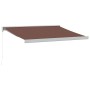 Toldo retráctil manual marrón 350x250 cm de , Toldos - Ref: Foro24-3215719, Precio: 820,39 €, Descuento: %