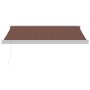 Toldo retráctil manual marrón 350x250 cm de , Toldos - Ref: Foro24-3215719, Precio: 820,39 €, Descuento: %