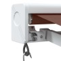 Toldo retráctil manual marrón 350x250 cm de , Toldos - Ref: Foro24-3215719, Precio: 820,39 €, Descuento: %