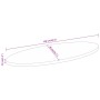 Tablero de mesa ovalado madera maciza de mango 110x40x3,8 cm de , Tableros para mesas - Ref: Foro24-370871, Precio: 68,27 €, ...