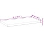 Estante flotante madera maciza de acacia sin tratar 80x40x4 cm de , Estantes y estanterías - Ref: Foro24-3279475, Precio: 68,...