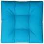 Cojín para sofá de palets de tela azul 70x70x12 cm de , Cojines para sillas y sofás - Ref: Foro24-360473, Precio: 28,60 €, De...