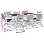 Juego comedor de jardín 9 pzas madera maciza acacia 180x90x75cm de , Conjuntos de jardín - Ref: Foro24-3321531, Precio: 580,1...
