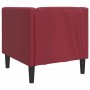 Sillón Chesterfield de cuero artificial rojo tinto de , Sofás - Ref: Foro24-372656, Precio: 180,24 €, Descuento: %
