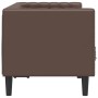 Sofá Chesterfield de 2 plazas cuero artificial marrón de , Sofás - Ref: Foro24-372661, Precio: 267,49 €, Descuento: %