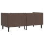 Sofá Chesterfield de 2 plazas cuero artificial marrón de , Sofás - Ref: Foro24-372661, Precio: 267,49 €, Descuento: %
