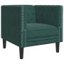 Sillón Chesterfield de terciopelo verde oscuro de , Sofás - Ref: Foro24-372675, Precio: 162,94 €, Descuento: %