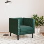 Sillón Chesterfield de terciopelo verde oscuro de , Sofás - Ref: Foro24-372675, Precio: 162,94 €, Descuento: %