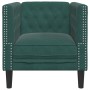 Sillón Chesterfield de terciopelo verde oscuro de , Sofás - Ref: Foro24-372675, Precio: 162,94 €, Descuento: %