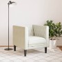 Sillón Chesterfield de terciopelo blanco crema de , Sofás - Ref: Foro24-372680, Precio: 161,15 €, Descuento: %
