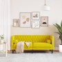Sofá Chesterfield 2 plazas con cojines terciopelo amarillo de , Sofás - Ref: Foro24-372689, Precio: 250,77 €, Descuento: %