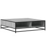 Mesa centro madera ingeniería y metal gris Sonoma 100x100x30 cm de , Mesas de centro - Ref: Foro24-848777, Precio: 82,03 €, D...