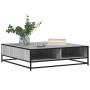 Mesa centro madera ingeniería y metal gris Sonoma 100x100x30 cm de , Mesas de centro - Ref: Foro24-848777, Precio: 82,03 €, D...