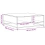 Mesa centro madera ingeniería y metal gris Sonoma 100x100x30 cm de , Mesas de centro - Ref: Foro24-848777, Precio: 82,03 €, D...