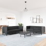 Juego de sofás Chesterfield 2 piezas cuero sintético negro de , Sofás - Ref: Foro24-3209274, Precio: 627,82 €, Descuento: %