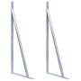 Soportes para postes de valla 2 unidades acero galvanizado de vidaXL, Accesorios para rejas y vallas - Ref: Foro24-148988, Pr...