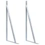 Supports for fence posts 2 units galvanized steel by vidaXL, Accessories for gates and fences - Ref: Foro24-148988, Price: 29...